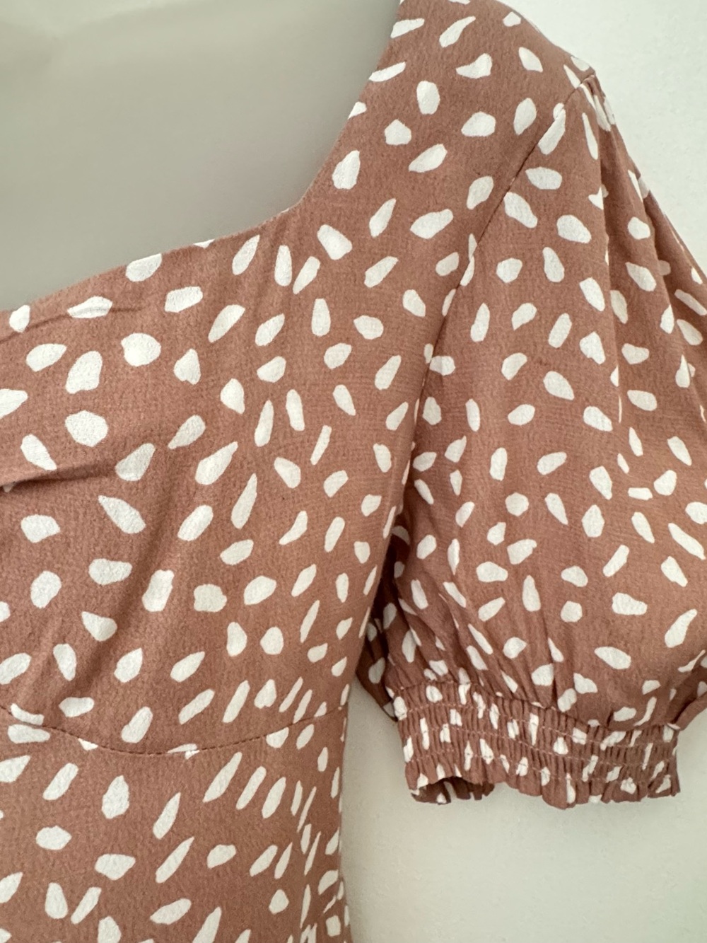 Petal & Pup Blush Midi Dress with Cream Dot Print - Picture 16 of 16